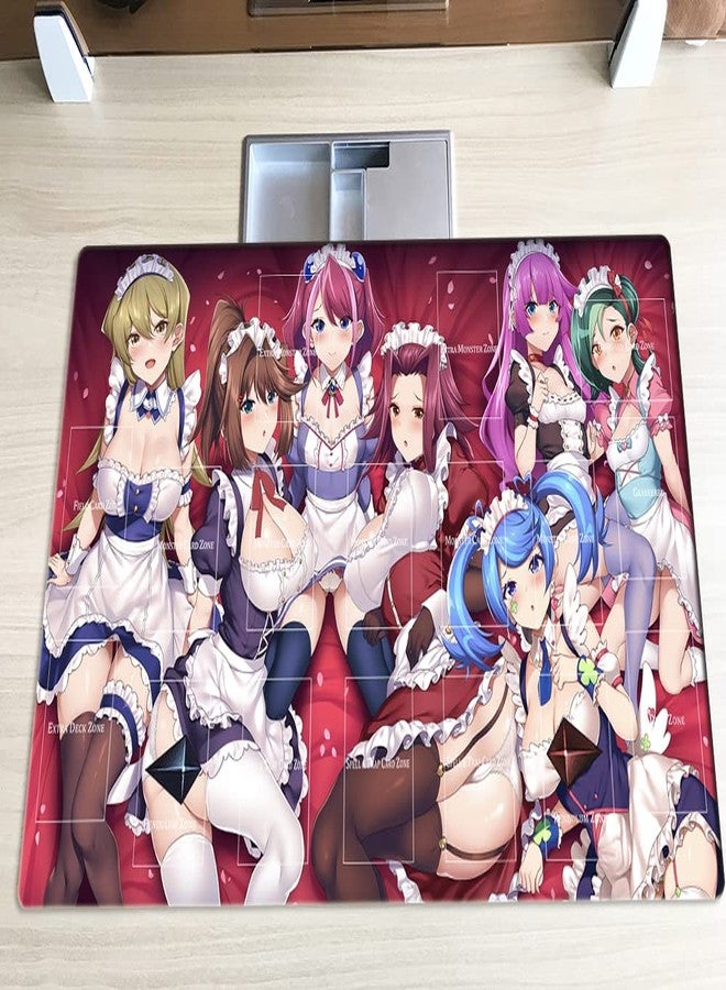 Mlikemat New Mlikemat Playmat Heroines Maid TCG CCG Trading Card Game Mat Pad +Free Bag - Image 2
